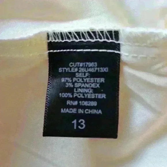 Trixxi sz 13 juniors, Ivory knot Front Dress - Picture 6 of 8